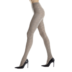 Collant géométrique cachemire Doré Doré