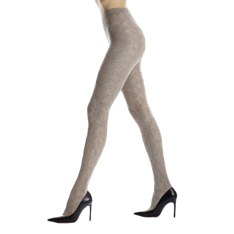 Collant géométrique cachemire Doré Doré