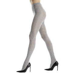 Collant géométrique cachemire Doré Doré