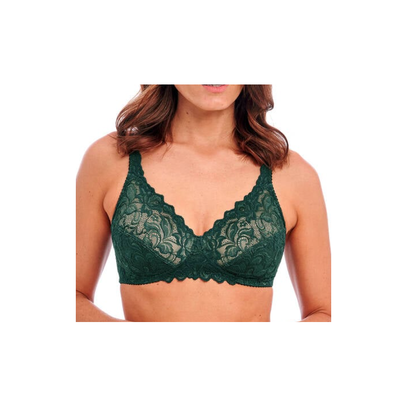 Soutien gorge sans armatures vert Églantine Wacoal