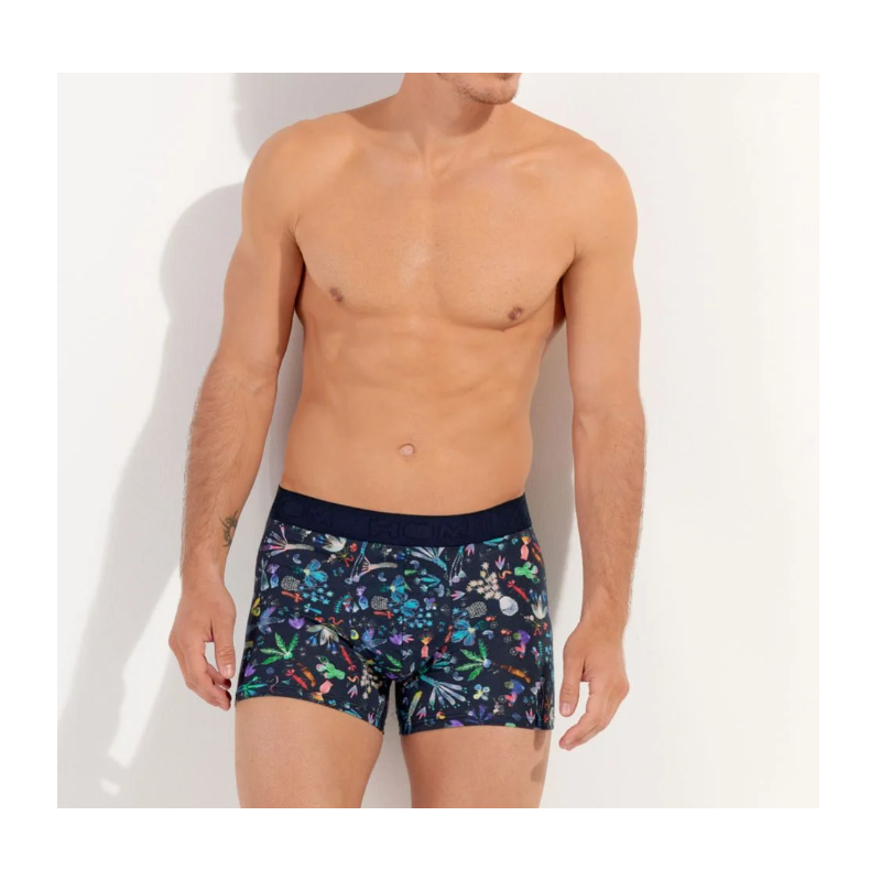 Boxer bleu imprimé Cactée Hom